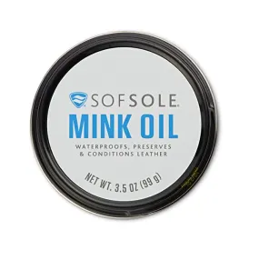 Sof Sole Mink Oil for Conditioning and Waterproofing Leather