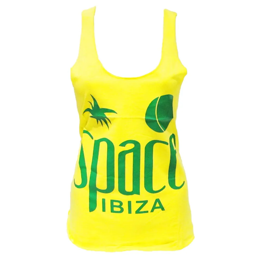 Space Ibiza Native Logo Women's Yellow Tanktop