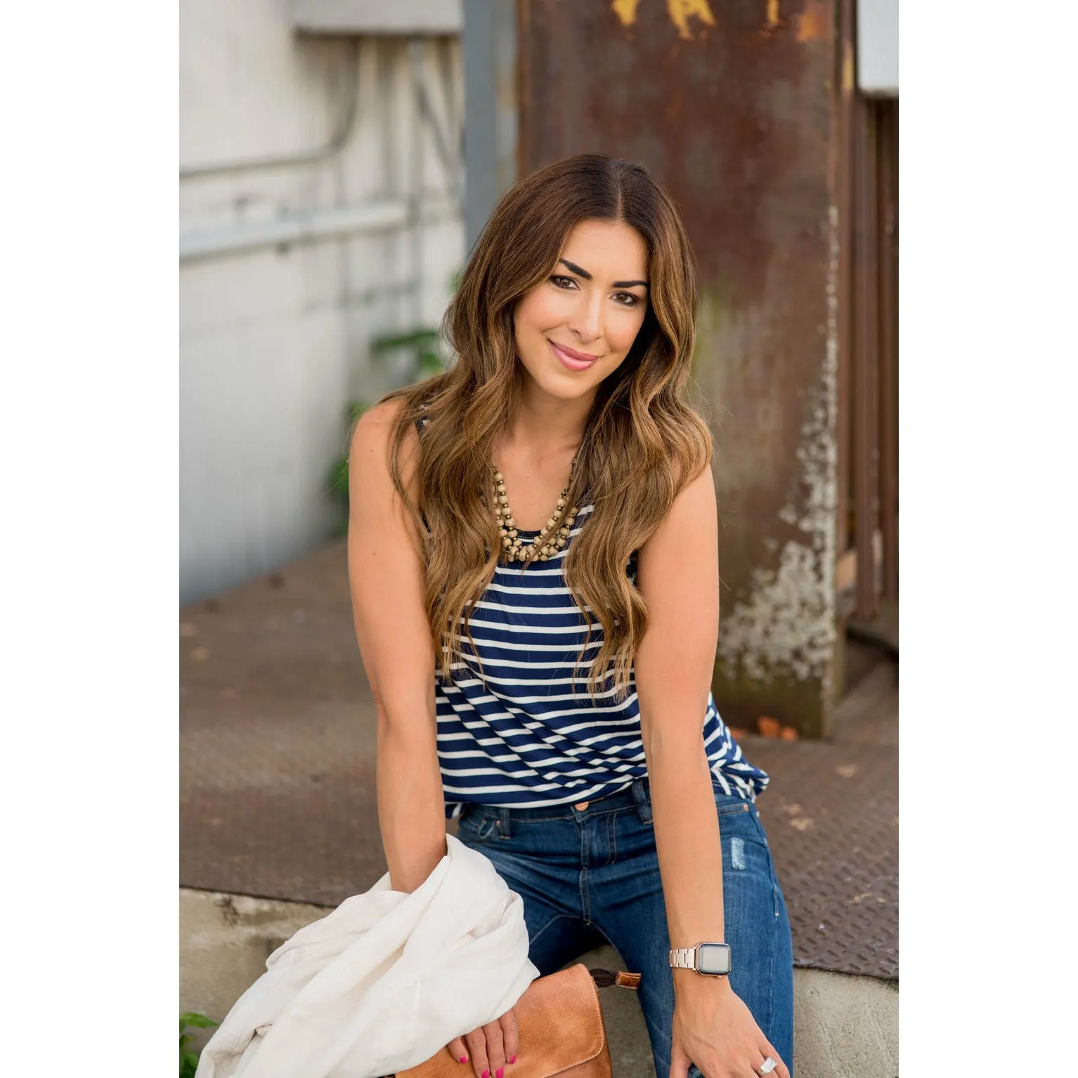 Striped Basic Tank
