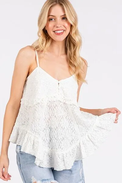 Sunny Days Lace Cami Top