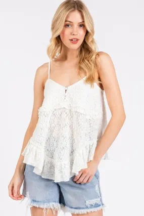 Sunny Days Lace Cami Top