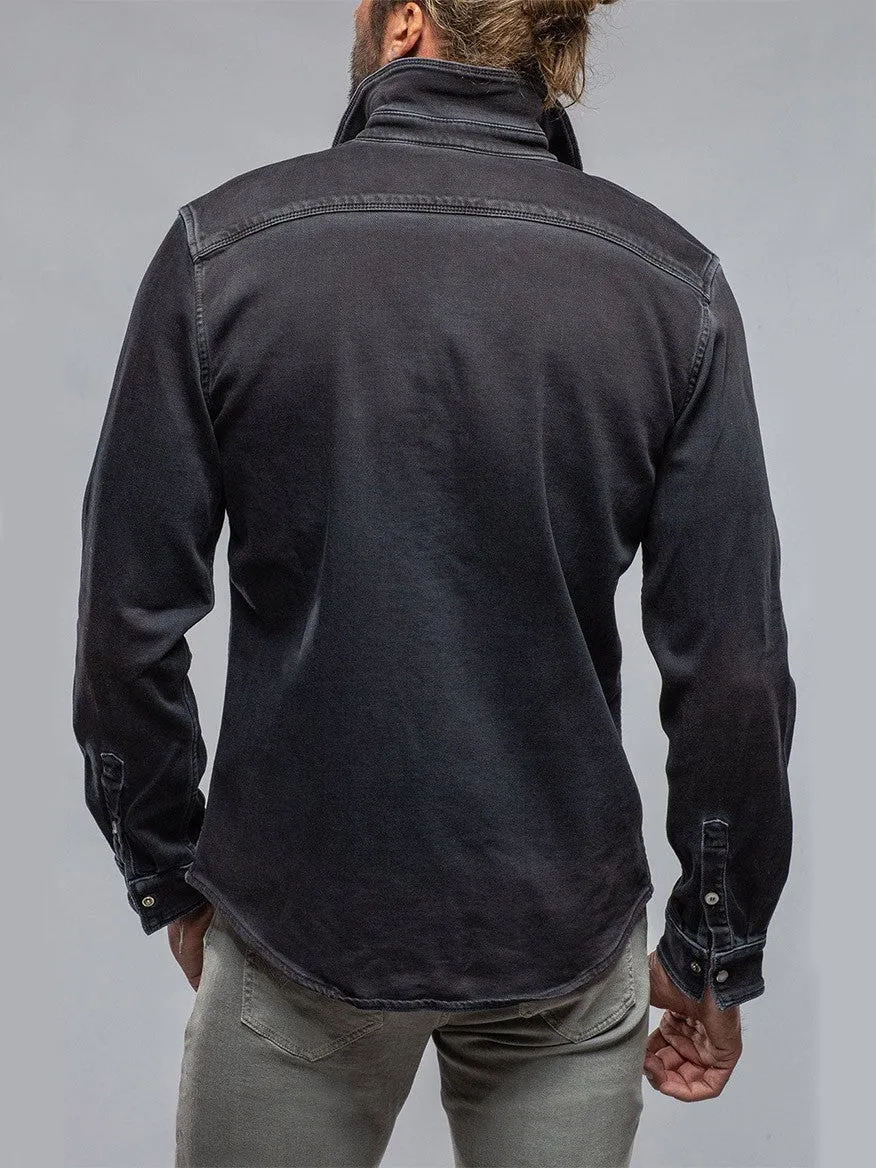 Teleria Zed Roper Western Snap Shirt in Nero