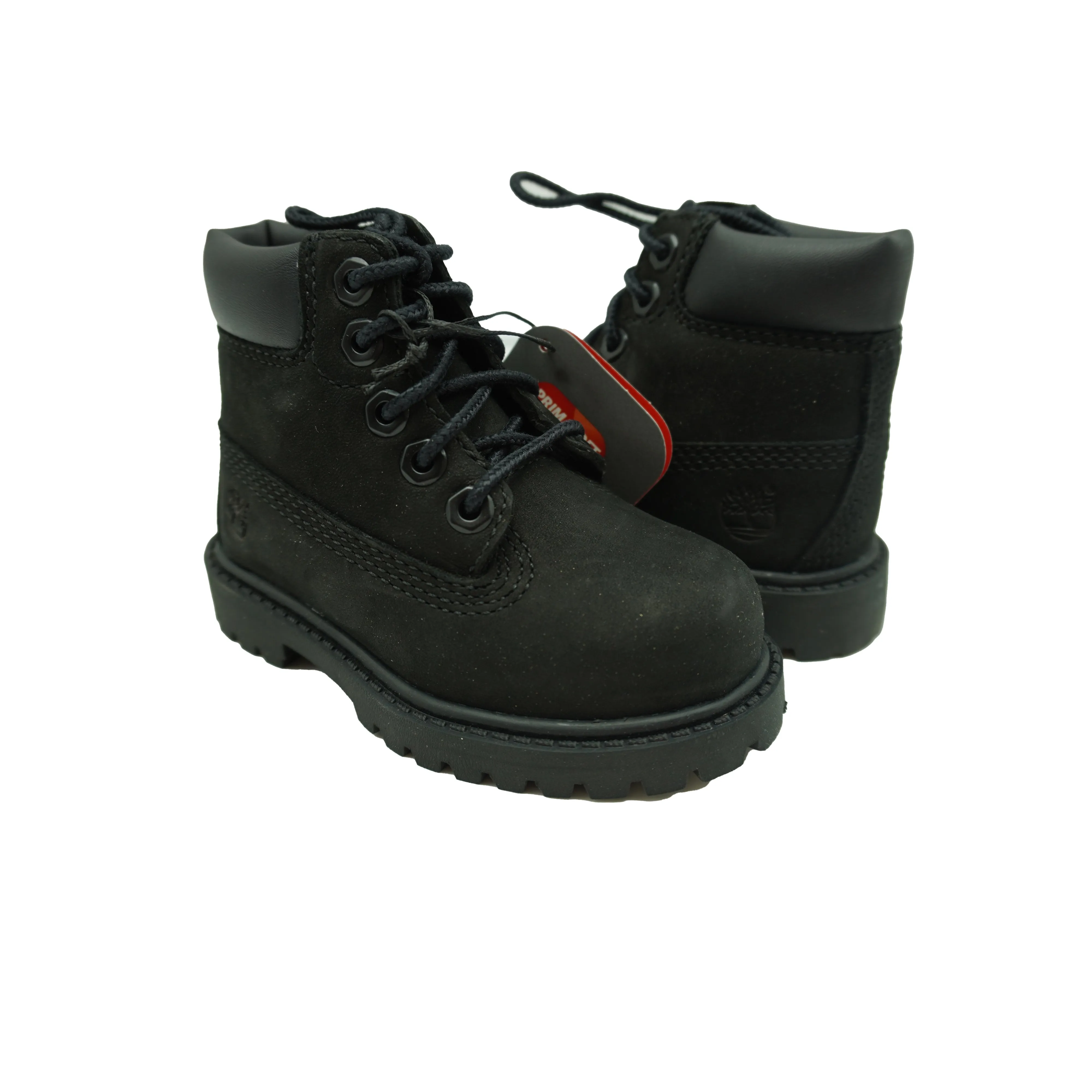 Timberland Toddler 6" Premium Nubuck Waterproof Boots Black Size 4.5