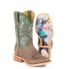 Tin Haul Western Boots Women Ban-Dan-Uh Brown 14-021-0007-1328 BR