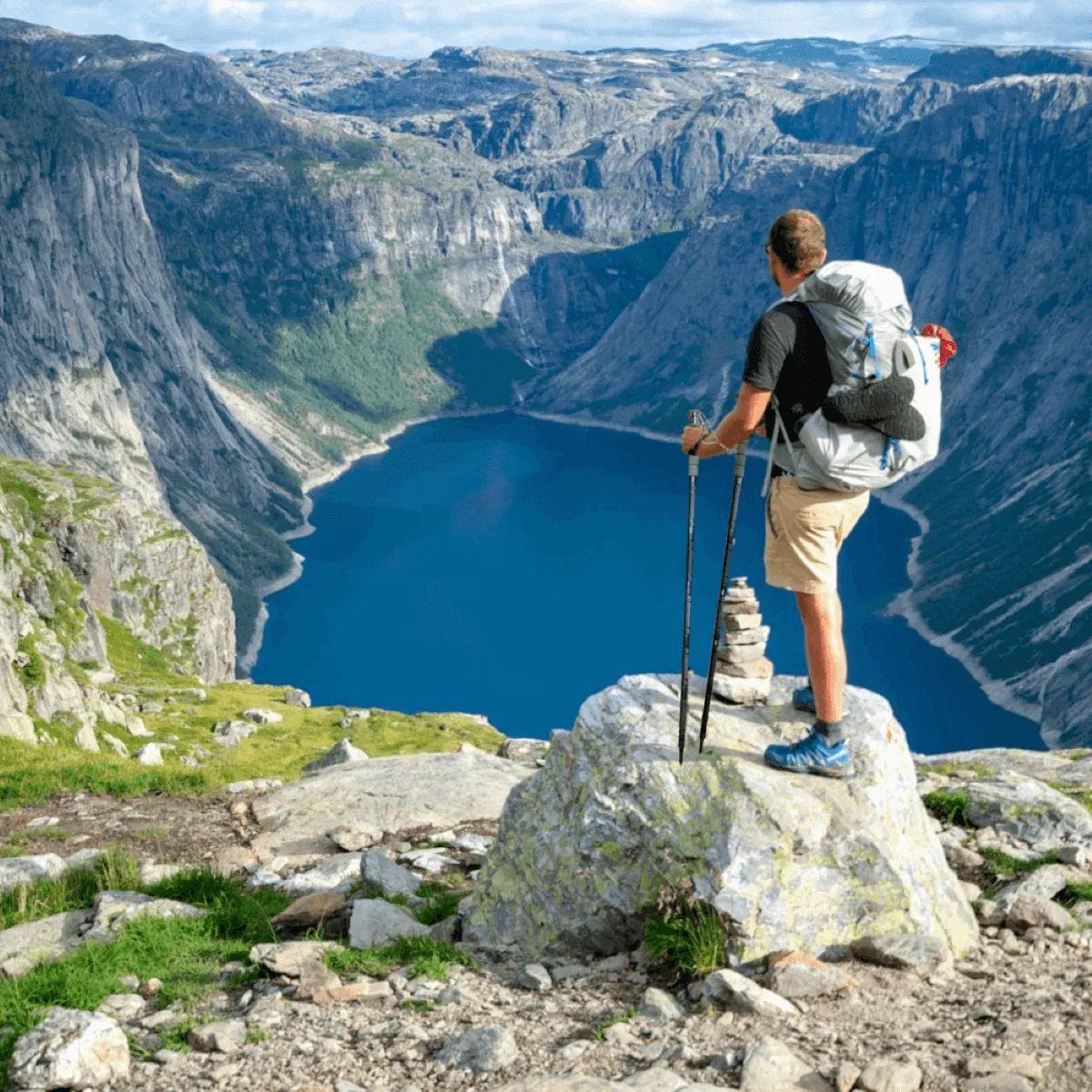 Trek Outfit 17-in-1 Tactical Trekking Poles with Survival Tools and Rubber Tips