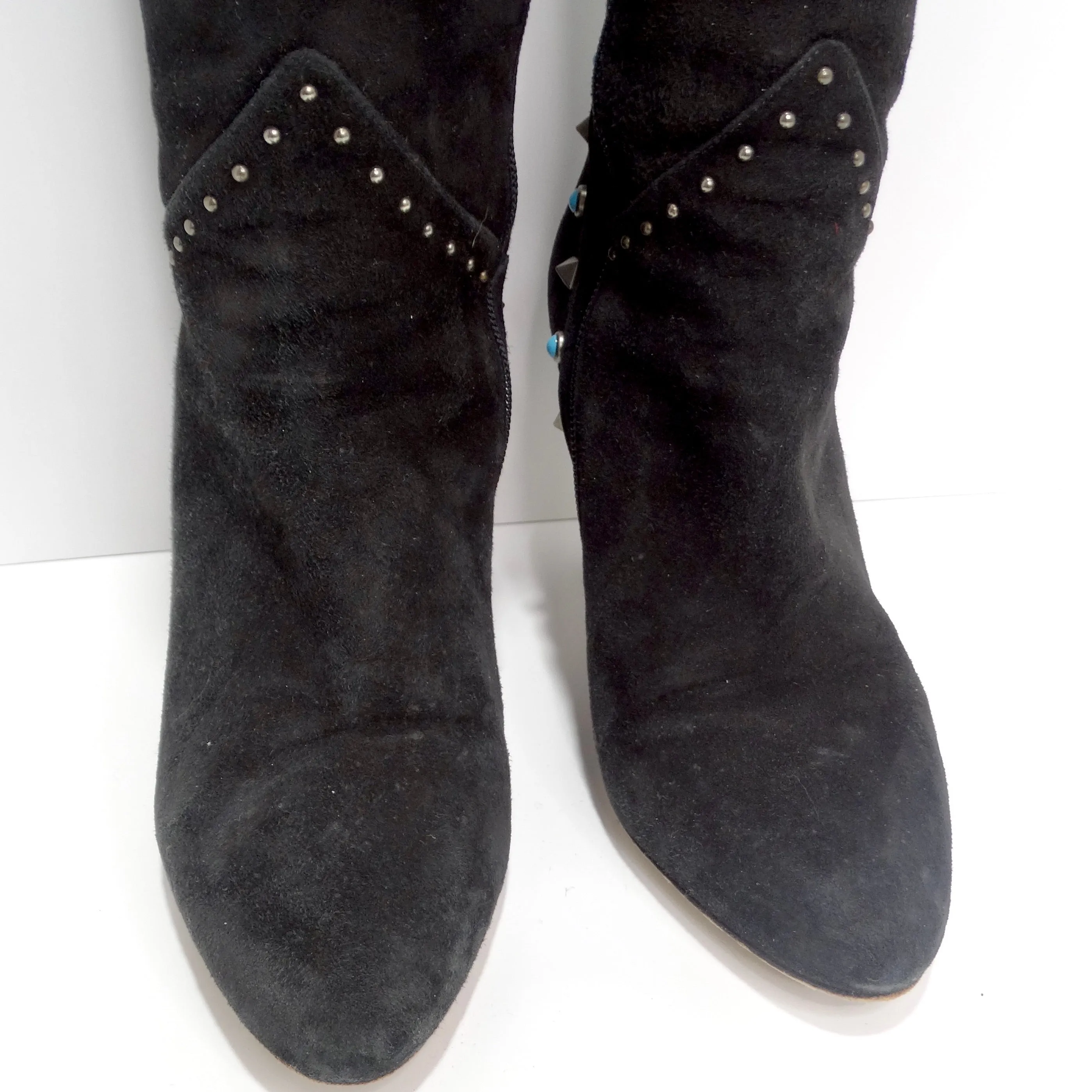 Valentino Rockstud Rolling Over-the-Knee Boot