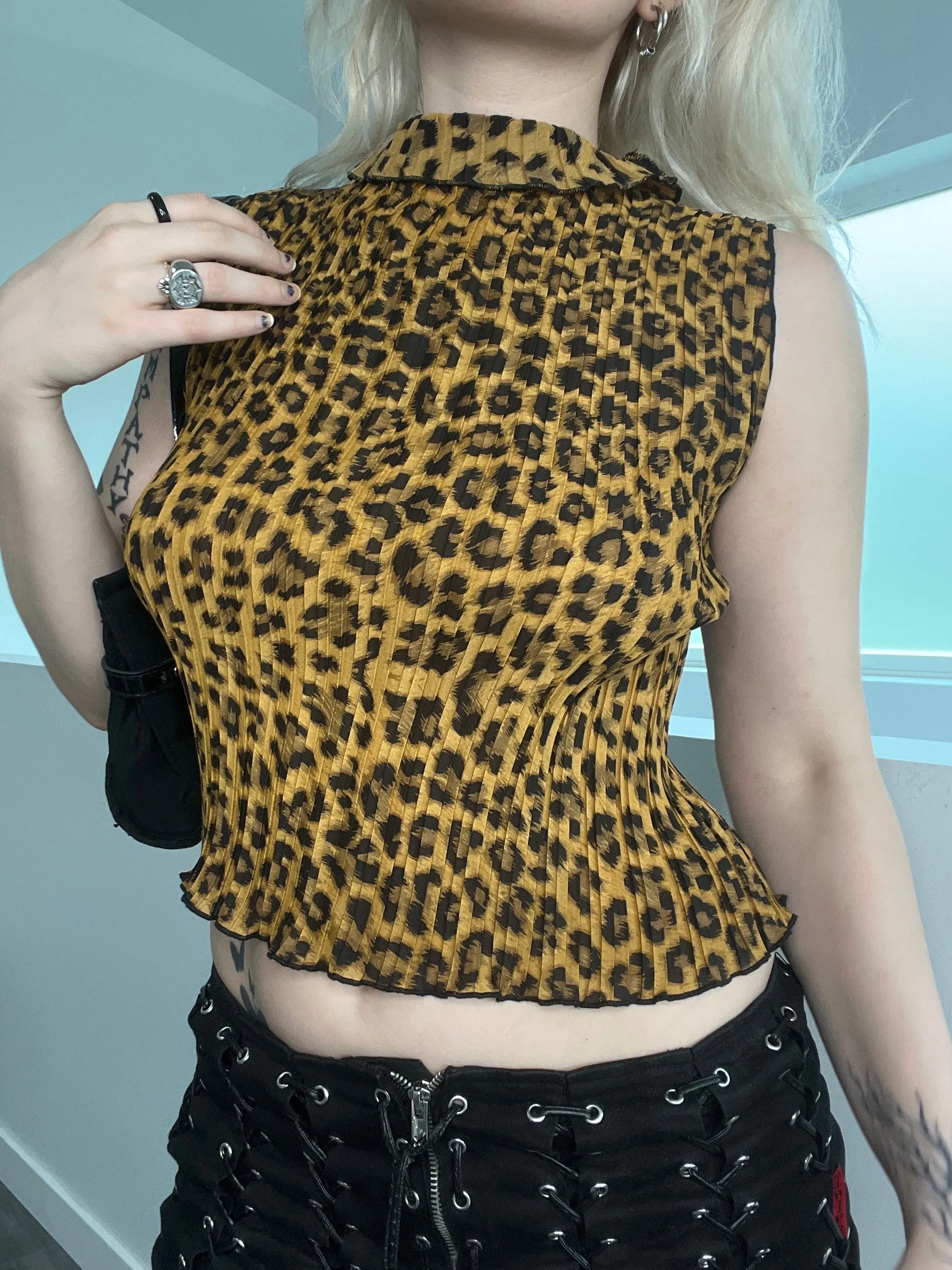 Vintage Cheetah Print Tank Top
