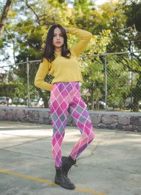 Watercolor Geometric Patterns II Legging