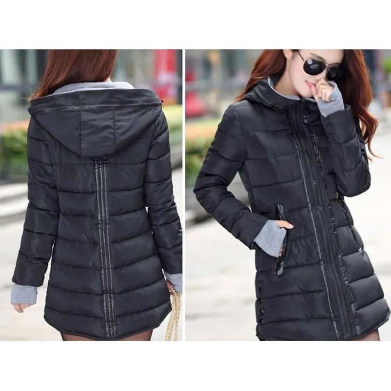 Winter Hooded Warm Candy Color Cotton PaddedCoat