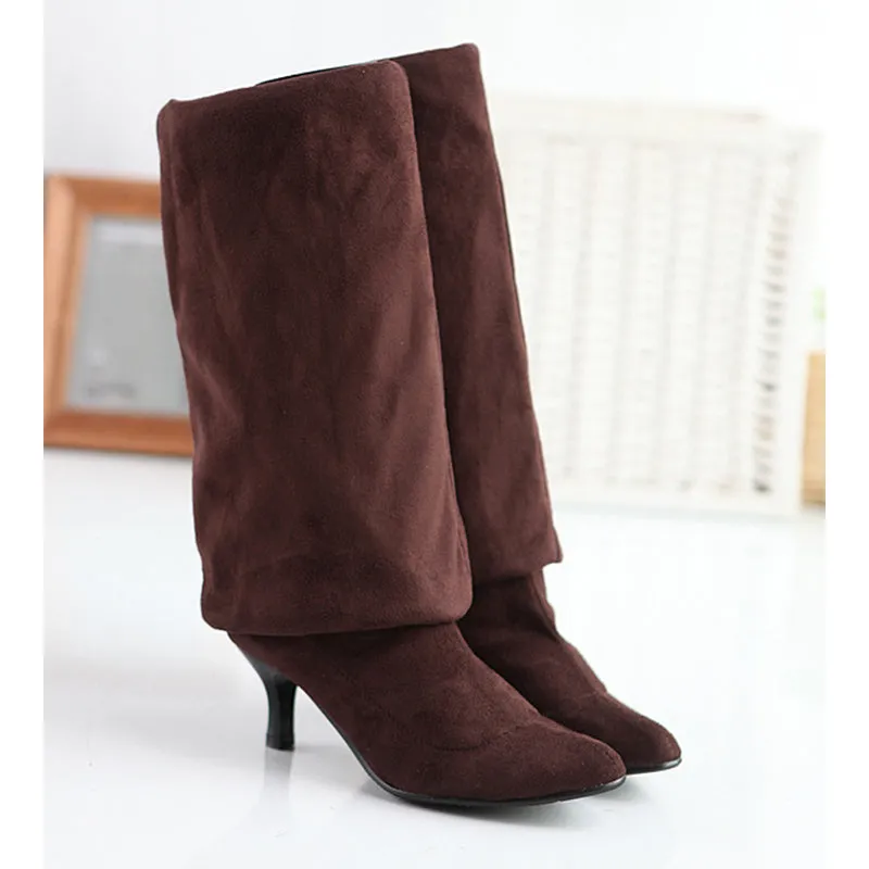 Women solid color stiletto heel over the knee boots