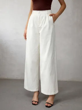 Women's High-Waisted Wide Leg Jeans: Elegant & Comfortable