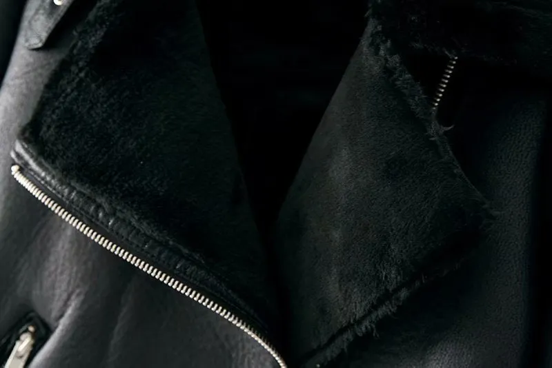 Women's Winter Warm Leather Jacket