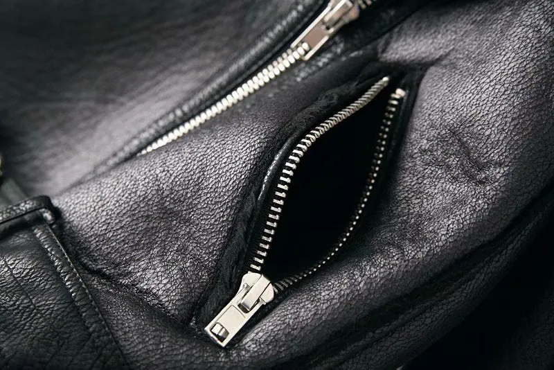 Women's Winter Warm Leather Jacket