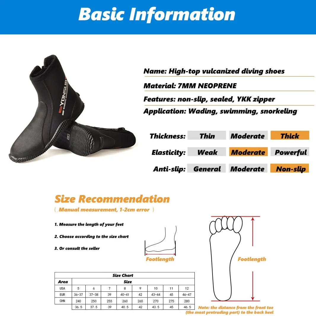 YON SUB Scuba Diving Shoes (7mm)