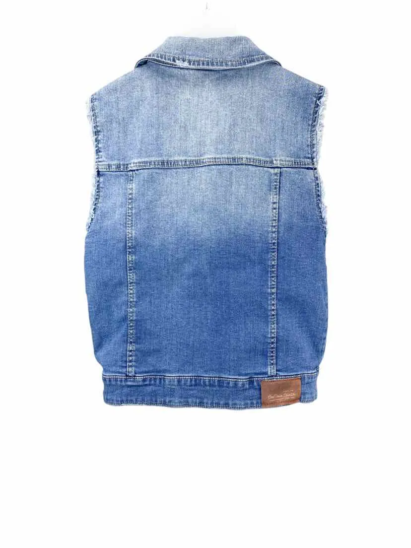 Zara Girls' Denim Vest Medium Indigo Size 11/12